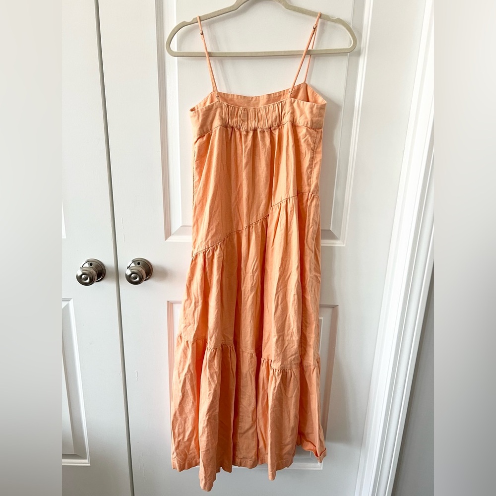 Abercrombie & Fitch Peach Tiered Maxi Dress - Picture 5 of 7